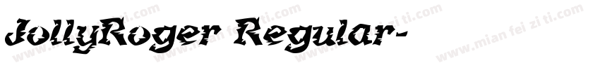 JollyRoger Regular字体转换